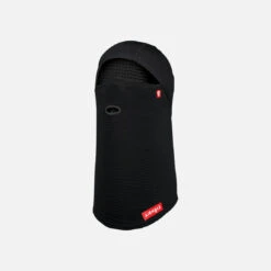 Airhole Balaclava Full Hinge Waffle Fleece - Black