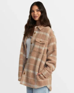 RVCA Women's Birdie Shacket Flannel Jacket