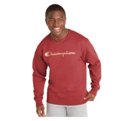 Champion POWERBLEND FLEECE CREW SCRIPT LOGO MEN'S