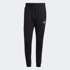 ADIDAS Essentials Fleece Regular Tapered Pants -Columbia Store Essentials Fleece Regular Tapered Pants Black HL2236 01 laydown