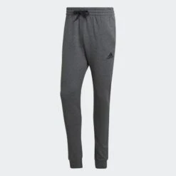 ADIDAS Essentials Fleece Regular Tapered Men's Pants -Columbia Store Essentials Fleece Regular Tapered Pants Grey HL2243 01 laydown