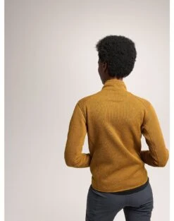 Arc'teryx Women's Covert Cardigan Fleece Jacket -Columbia Store F23 X000005715 Covert Cardigan Yukon Heather Women s Back View