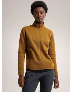 Arc'teryx Women's Covert Cardigan Fleece Jacket -Columbia Store F23 X000005715 Covert Cardigan Yukon Heather Women s Front View