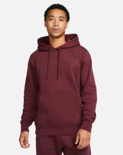 Nike Men's Club Fleece All-Over Print Pullover Hoodie -Columbia Store H5J4N