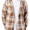 Vans Men's Lopes Hooded Plaid Buttondown Flannel -Columbia Store HG5XH