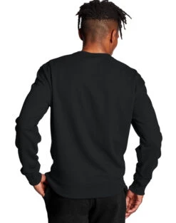 Champion Men's Powerblend Fleece Crew - Script Logo -Columbia Store HNS GF88HY06794 Black Back