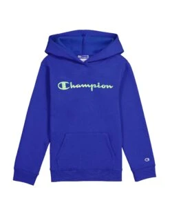 Champion Girl's Youth Marble Script Powerblend Fleece Hoodie -Columbia Store JYG5J4