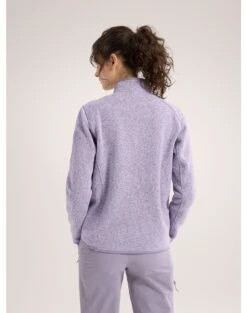 Arc'teryx Women's Covert Cardigan Fleece Jacket -Columbia Store S24 X000005715 Covert Cardigan Velocity Heather Women s Back View