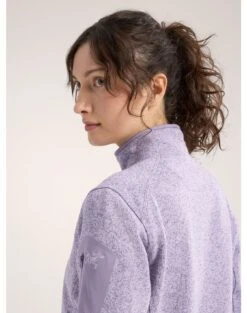 Arc'teryx Women's Covert Cardigan Fleece Jacket -Columbia Store S24 X000005715 Covert Cardigan Velocity Heather Women s Detail 1