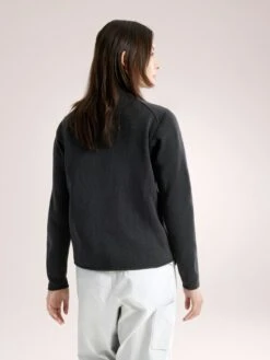 Arc'teryx Women's Covert Cardigan Fleece Jacket -Columbia Store S25 X000005715 Covert Cardigan Black Women s Back View