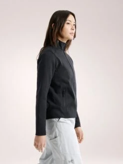 Arc'teryx Women's Covert Cardigan Fleece Jacket -Columbia Store S25 X000005715 Covert Cardigan Black Women s Side View