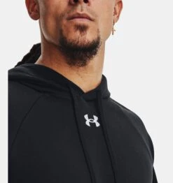 Under Armour Men's Rival Fleece Hoodie -Columbia Store V5 1379757 001 COLLAR