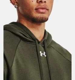 Under Armour Men's Rival Fleece Hoodie -Columbia Store V5 1379757 390 COLLAR