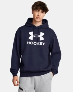 Under Armour Men's Icon Fleece Hockey Hoodie -Columbia Store V5 1386610 410 FC