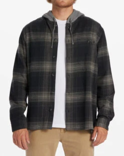 Billabong Men's Baja Hooded Flannel Shirt