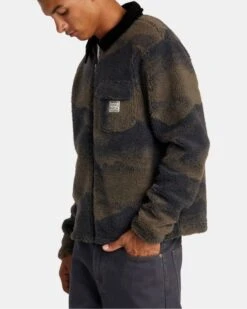 RVCA Men's Walker Sherpa Jacket -Columbia Store rv1wa0004 bn4 4