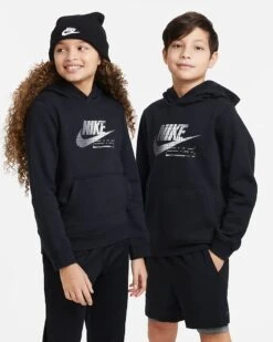 Nike Big Kids' Sportswear Club Fleece Graphic Pullover Hoodie
